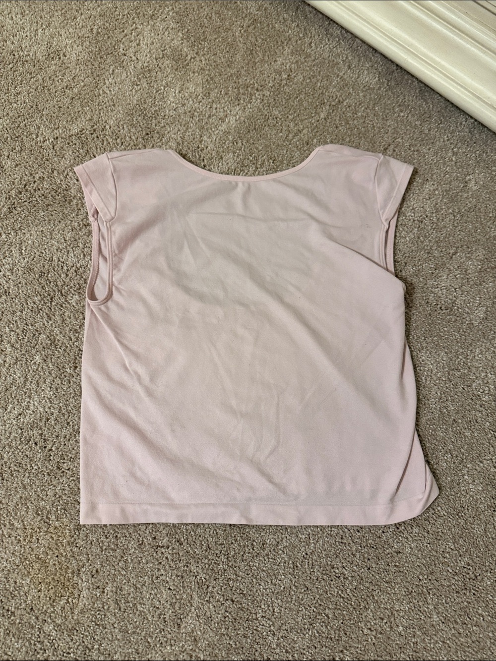 Women’s Light Pink Cap-Sleeve Tee